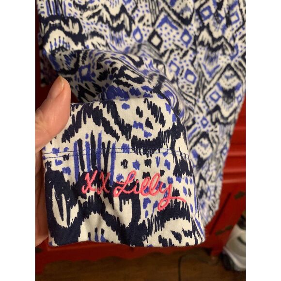 NWT Lilly Pulitzer Small UPF 50+ Skipper Popover Dress Beckon Blue Oh My Cod - Picture 4 of 5